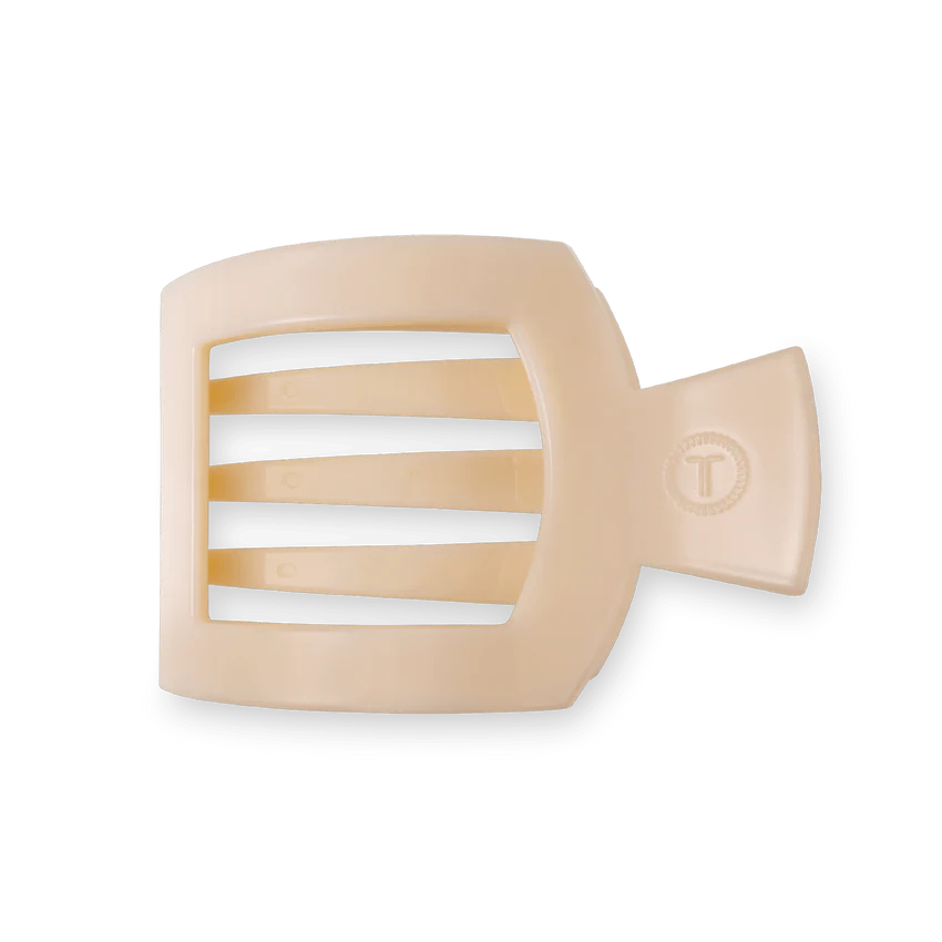 Flat Square Clip | Almond Beige