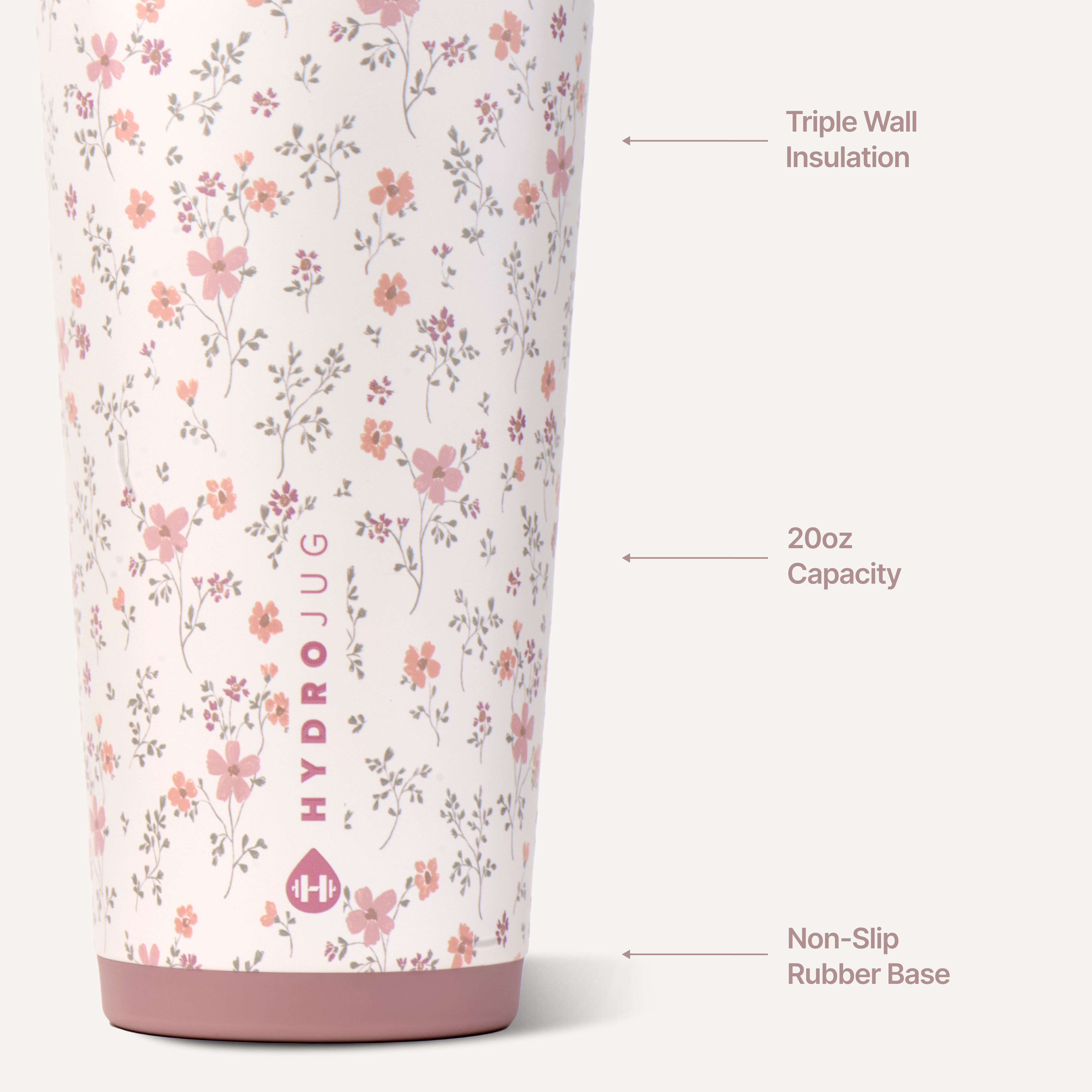 HydroJug 20 oz Everyday Tumbler | Magnolia