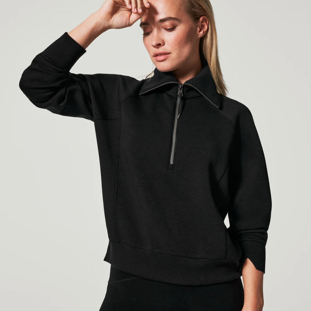 Spanx Airessentials Half Zip | Black