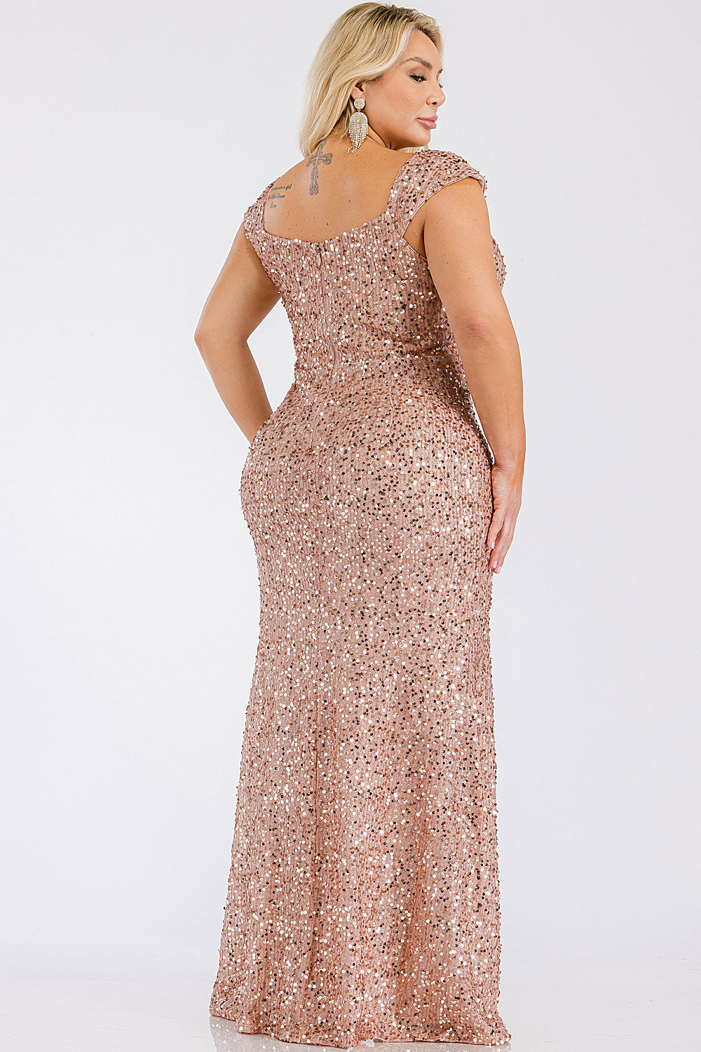 Prom Dress MF21442P | Mocha