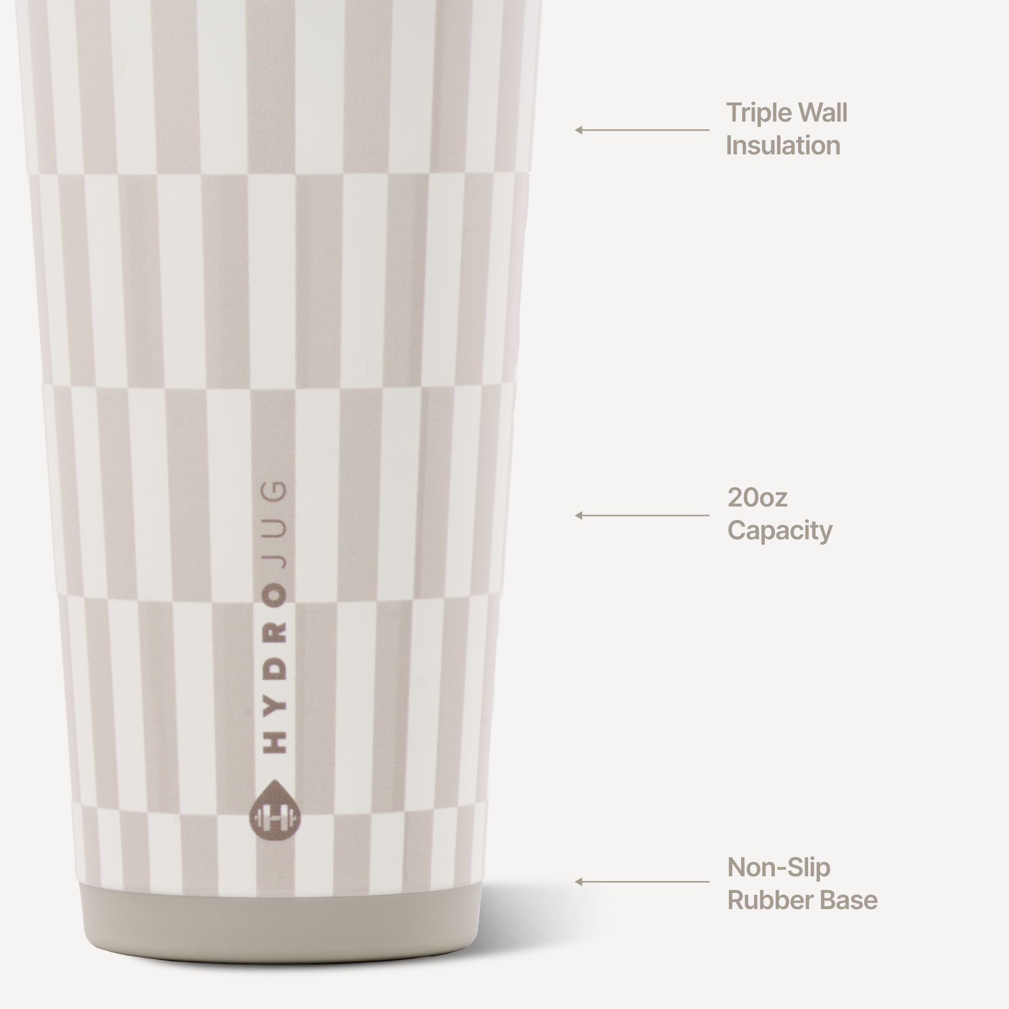 Hydrojug 20 oz Everyday Tumbler | Latte
