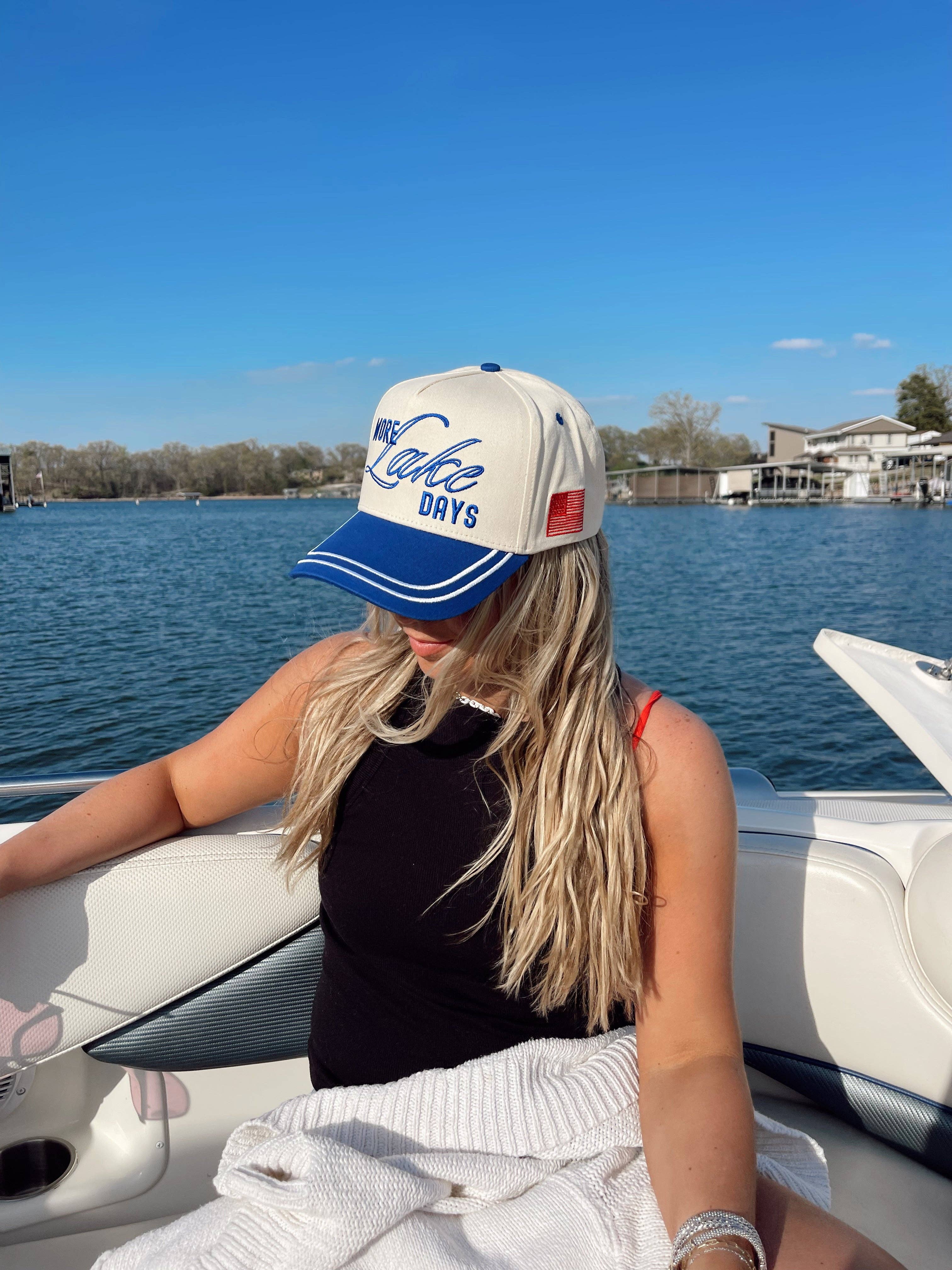 KENZKUSTOMZ Lake Days Trucker Hat | Royal Blue
