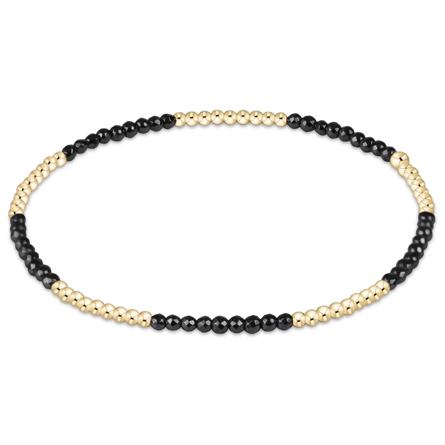 enewton Blissful Pattern 2mm Bead Bracelet | Faceted Hematite