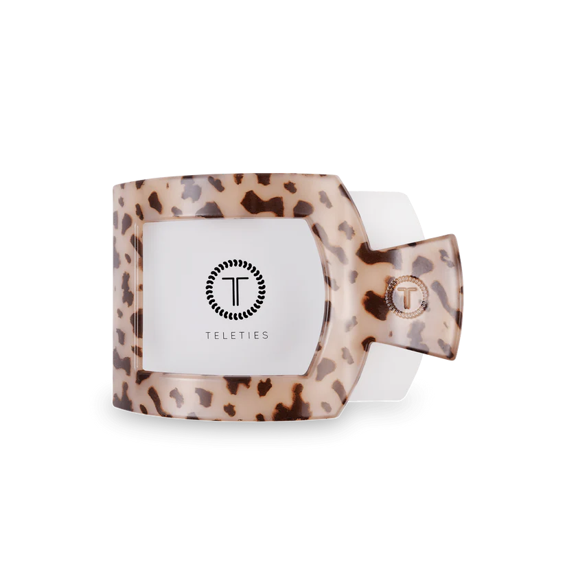 Flat Square Hair Clip | Blonde Tortoise