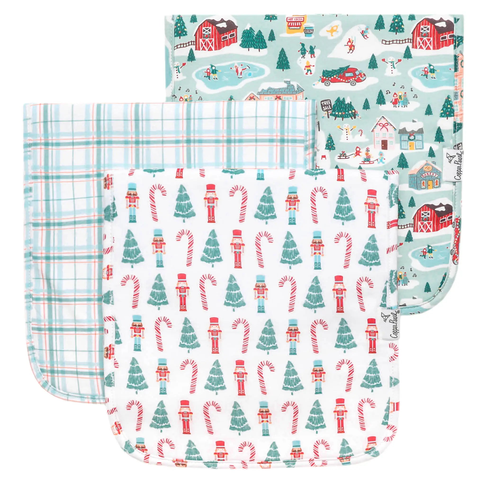 Copper Pearl Burp Cloth Set | Nicholas