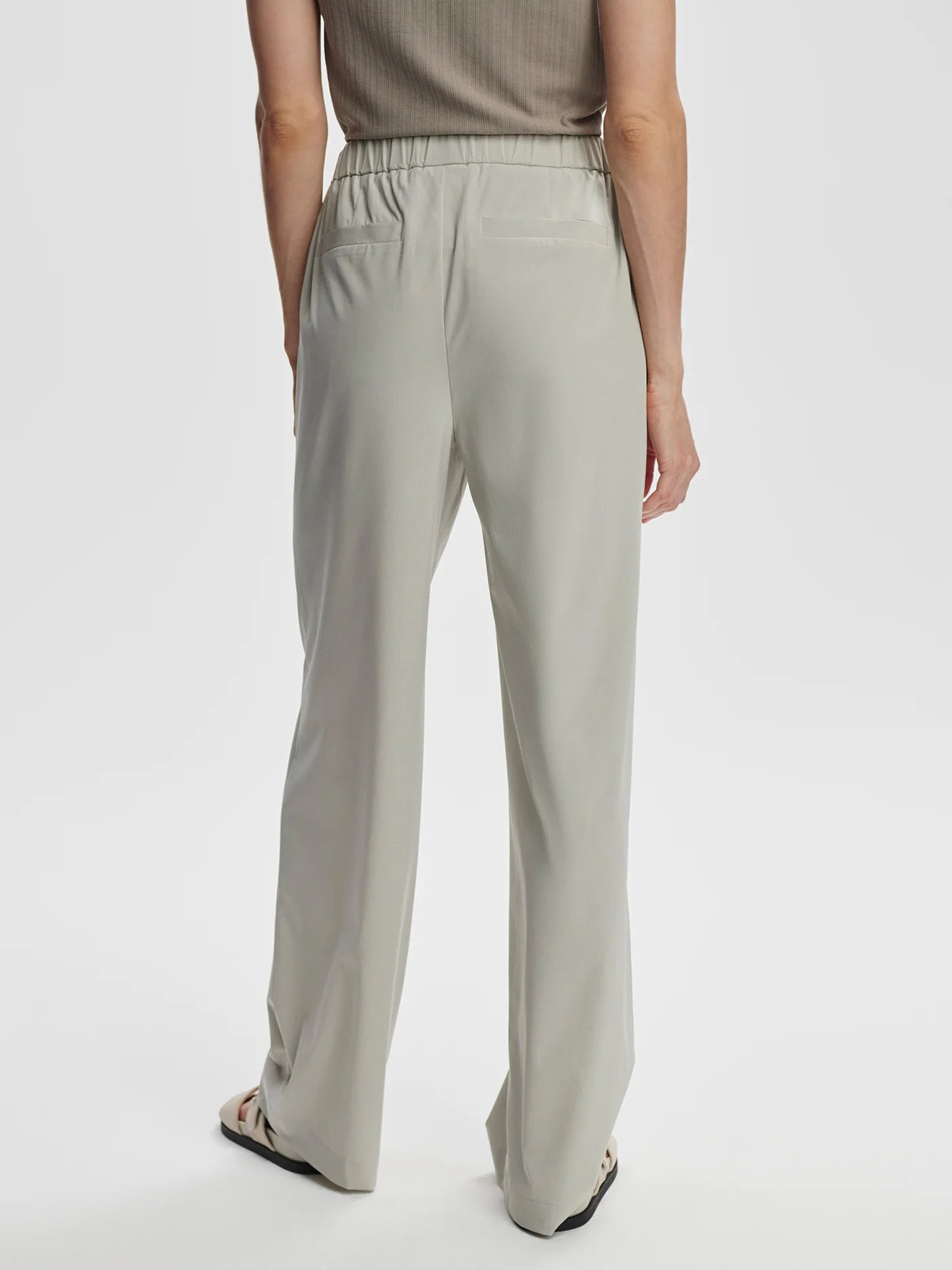 Kayson Wide Leg Pant 29.5" | Sage Grey