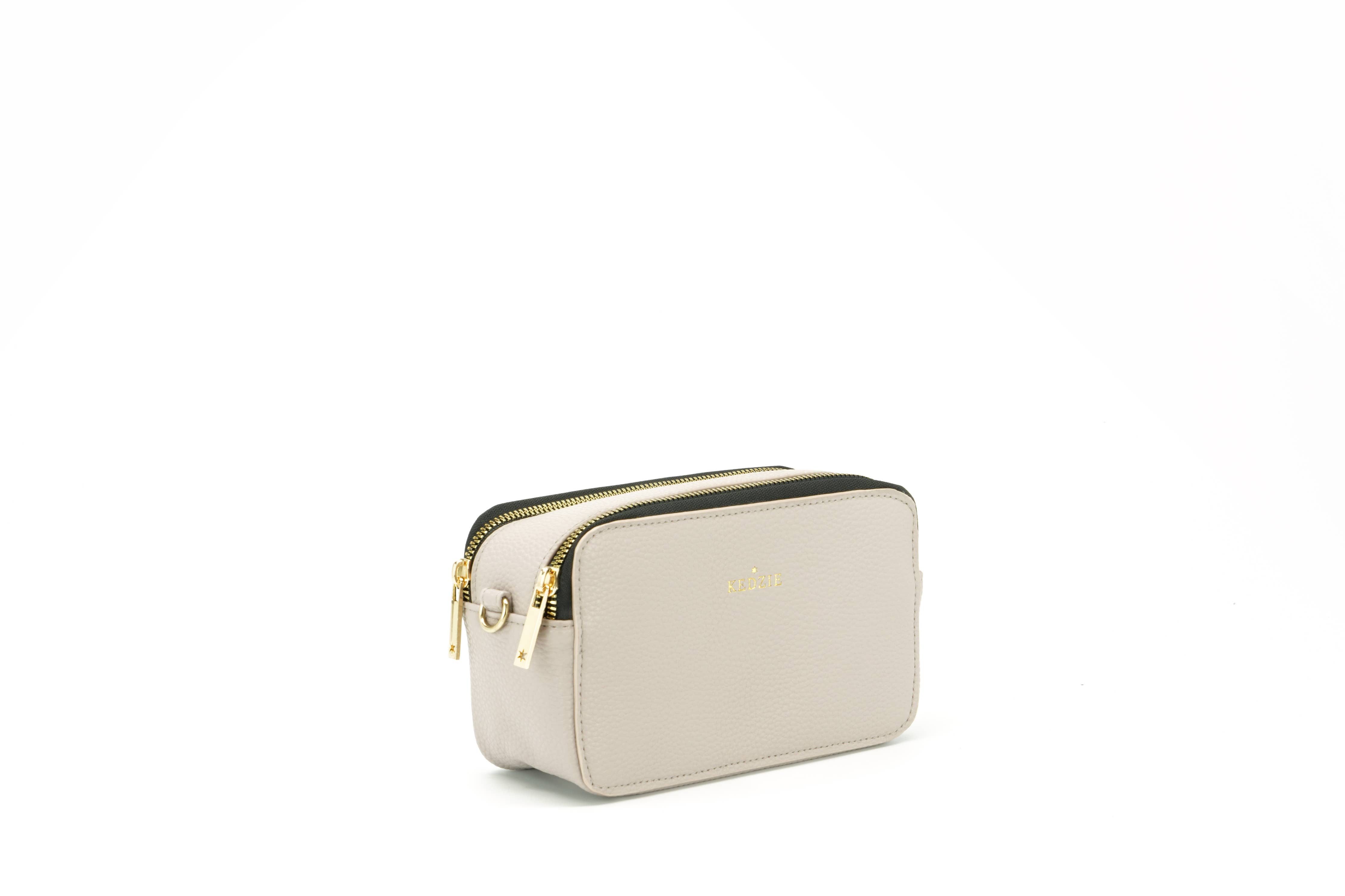 Kedzie Modernist Vegan Leather Crossbody | Beige