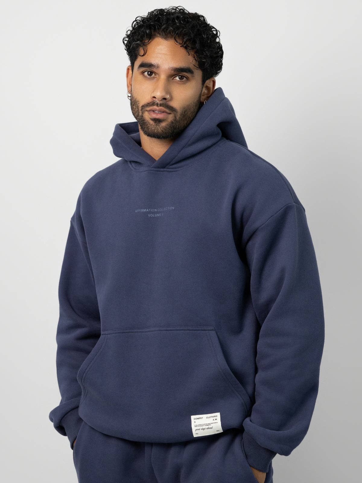 Comfrt Affirmation Hoodie Mega | Midnight Blue