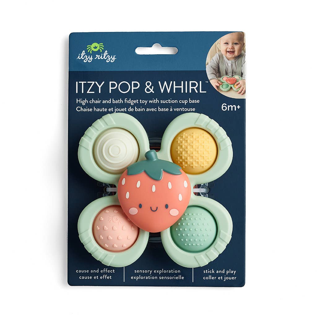 Itzy Pop & Whirl™ Bath + Travel Toy | Strawberry
