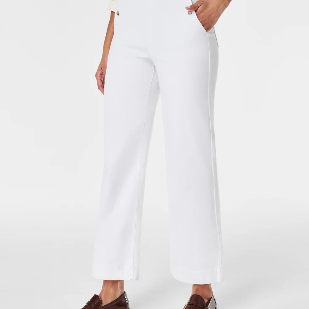 Spanx Stretch Twill Cropped Pant | Bright White