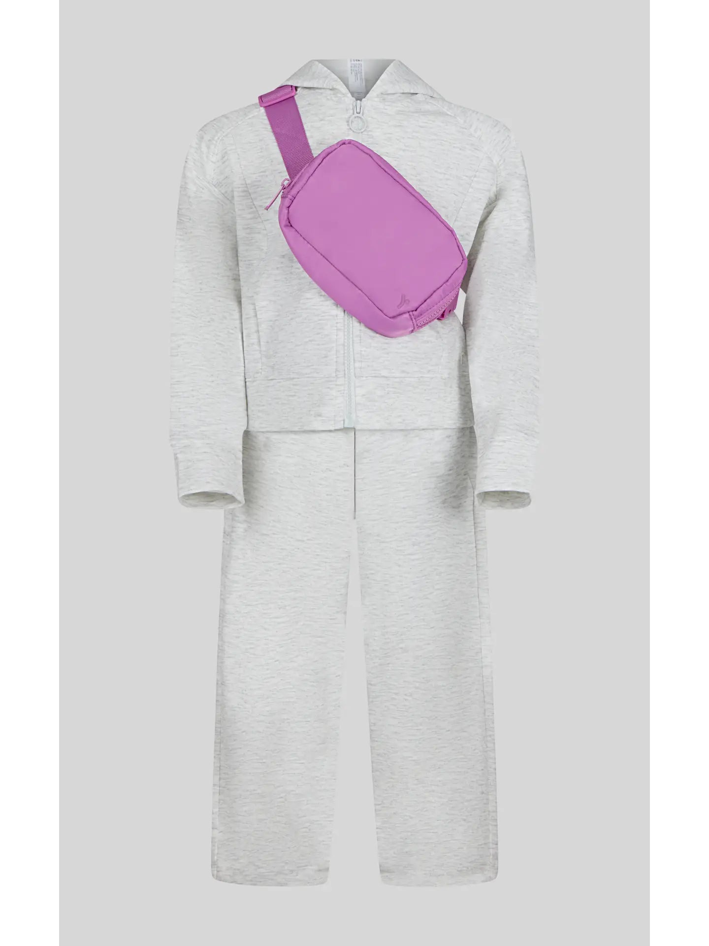 Little Girls Jacket Set | Heather Grey