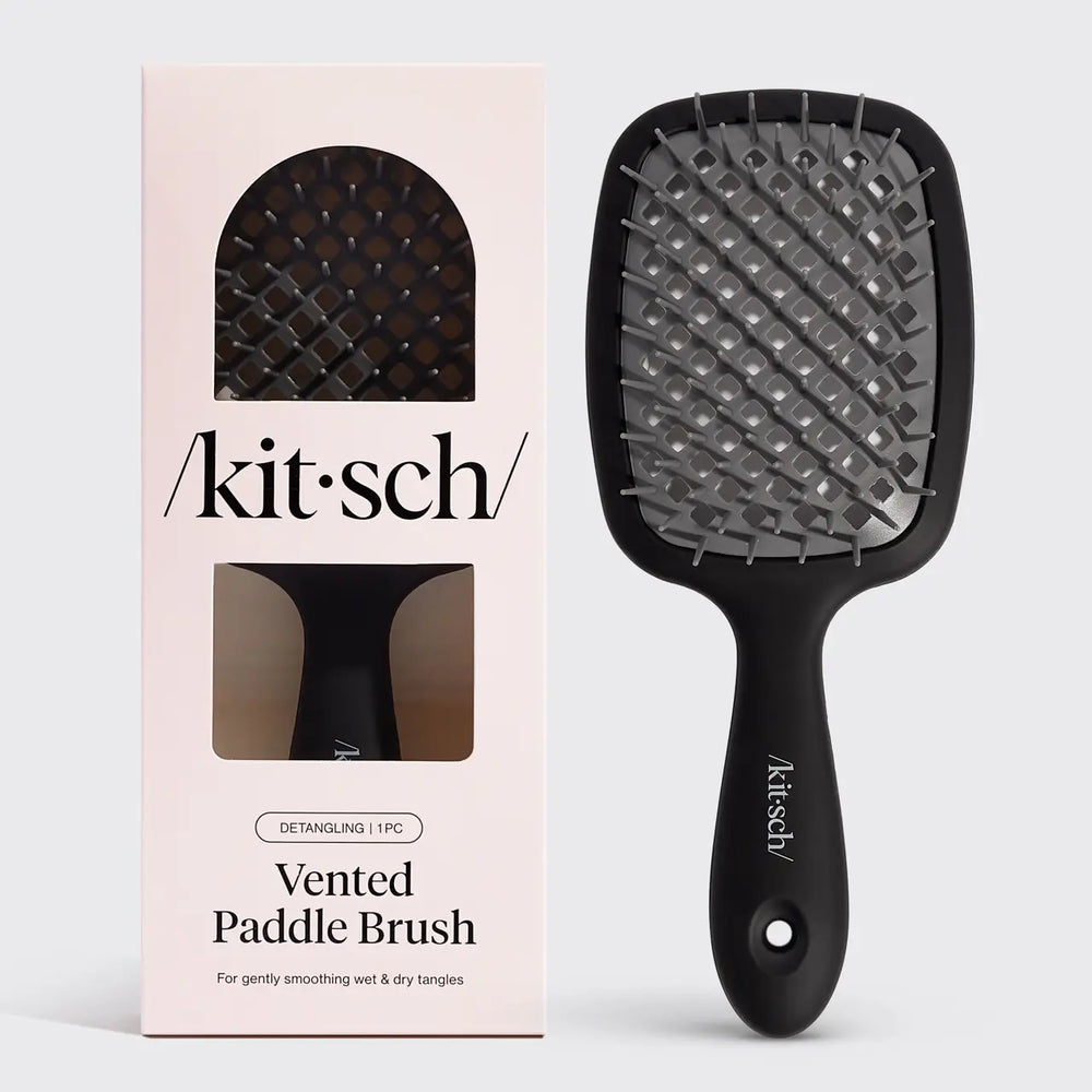 Kitsch Vented Paddle Brush | Black