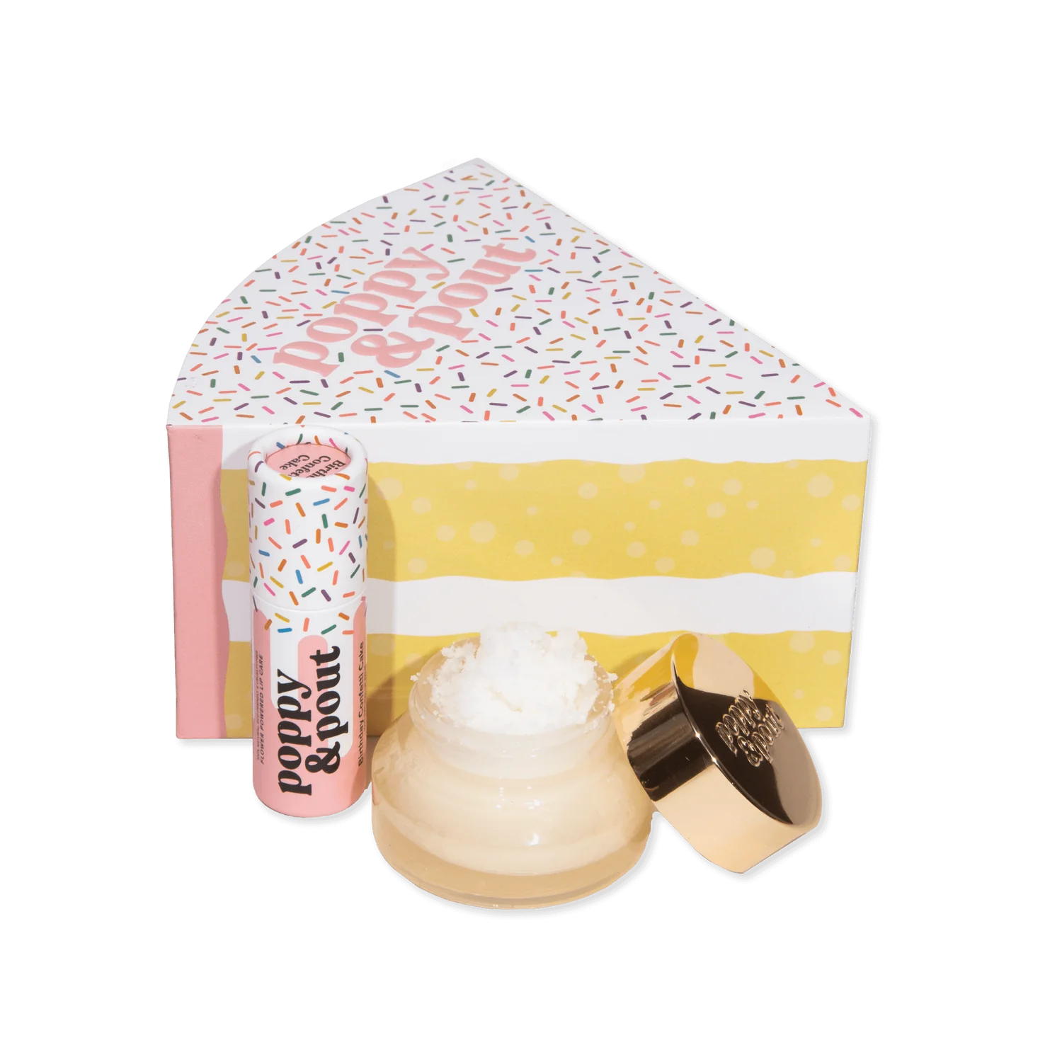 Poppy & Pout Lip Care Duo | Birthday Cake
