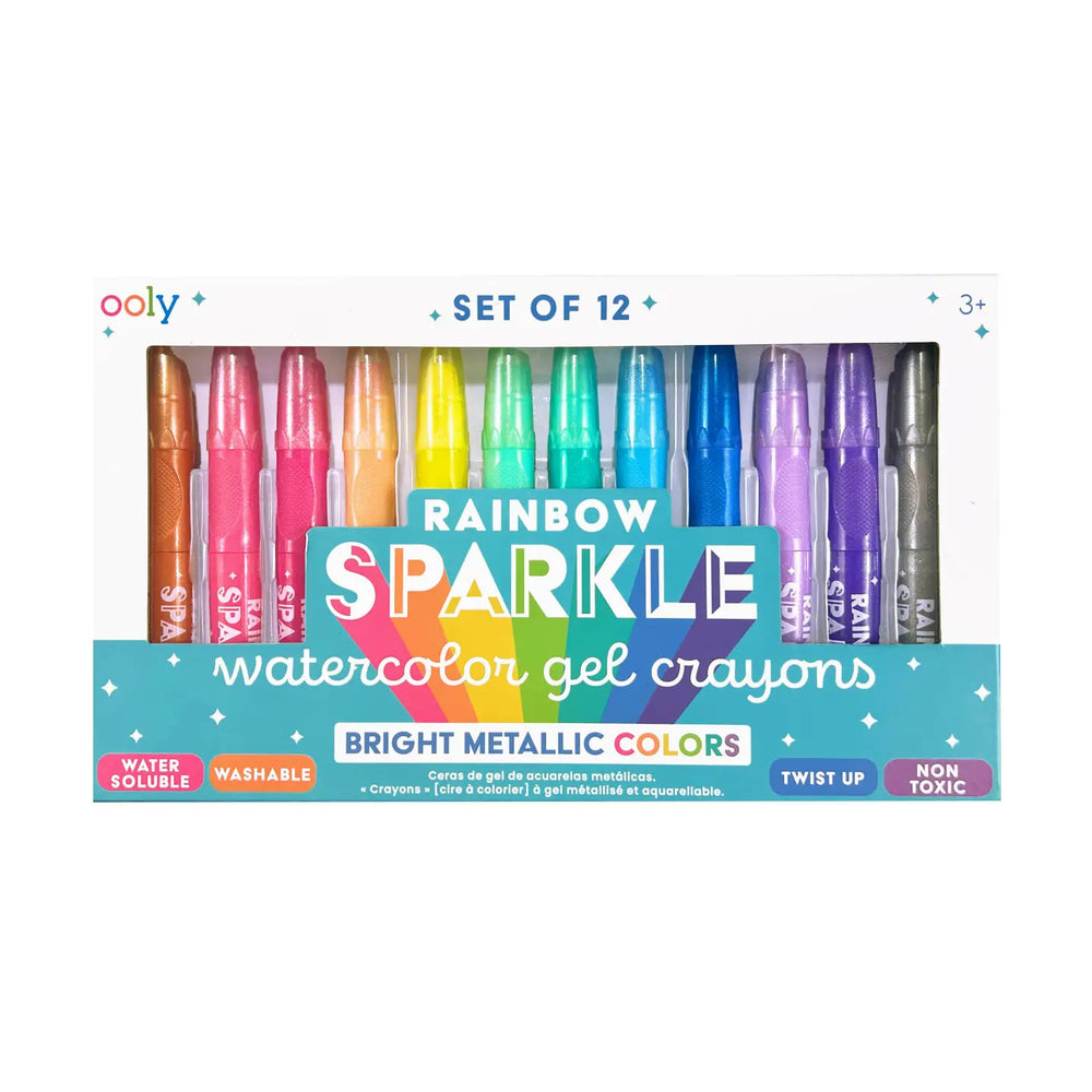 Rainbow Sparkle | Watercolor Gel Crayons