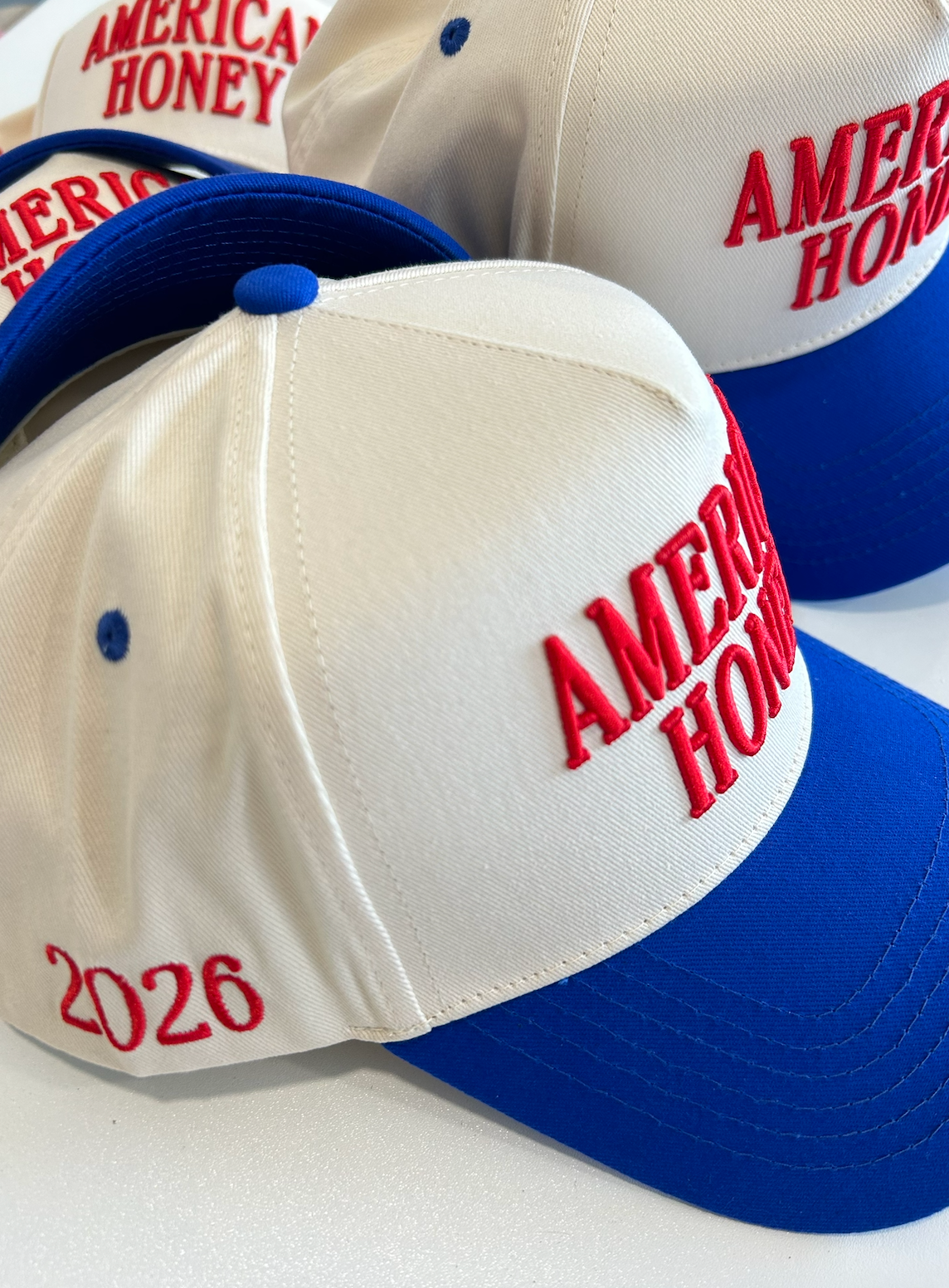 KENZKUSTOMZ American Honey Trucker Hat | Red/Blue