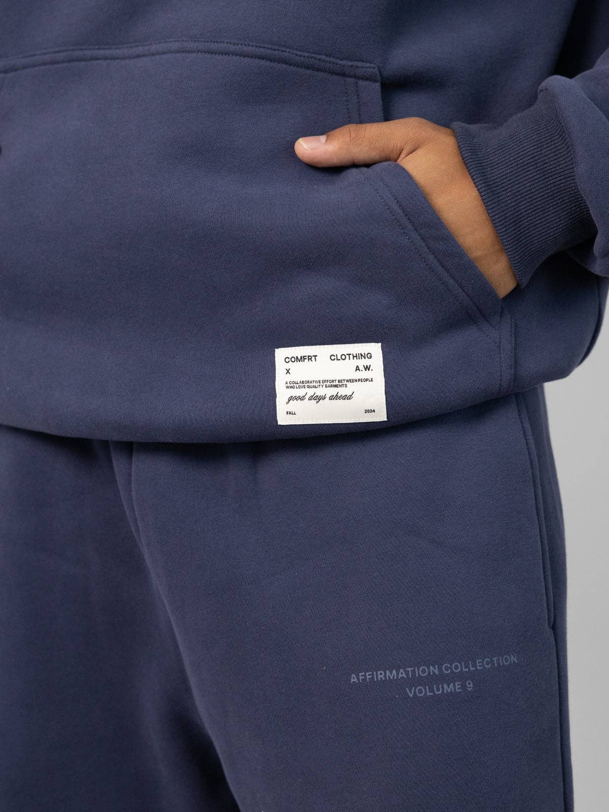 Comfrt Affirmation Hoodie Mega | Midnight Blue