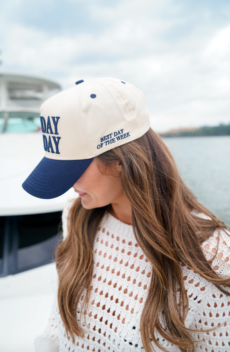 KENZKUSTOMZ Sunday Funday Vintage Trucker Hat | Navy