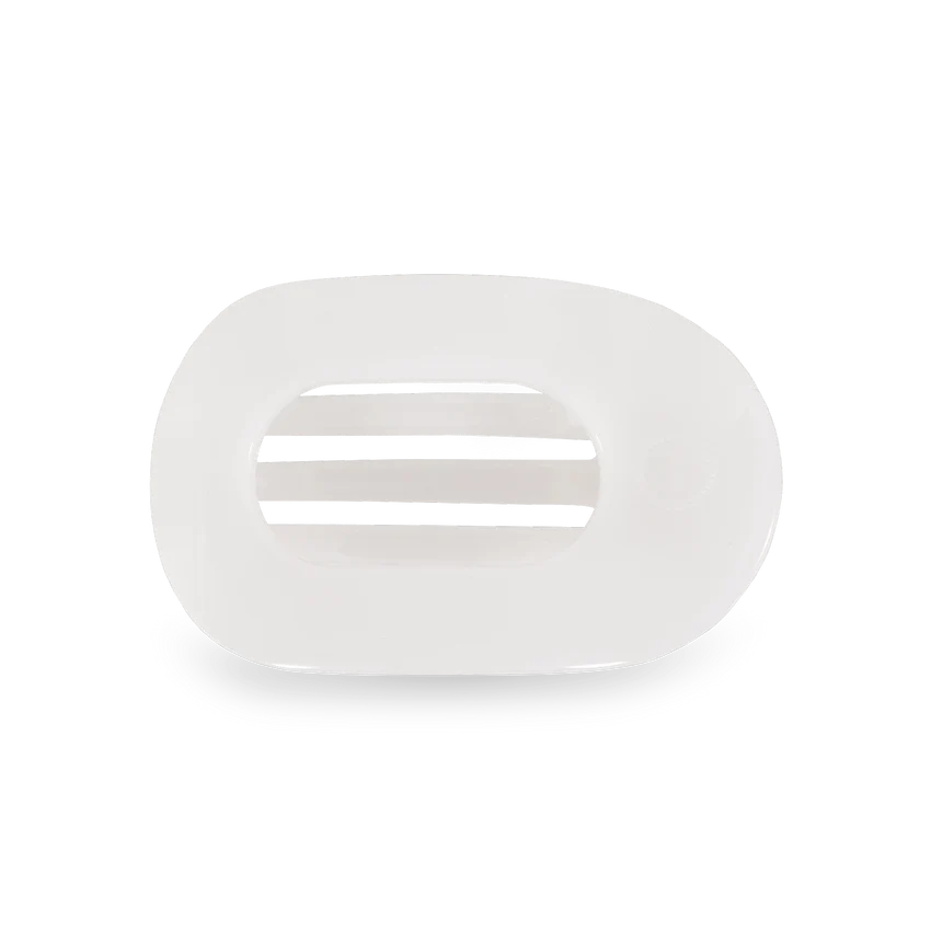 Flat Round Claw Clip | Coconut White