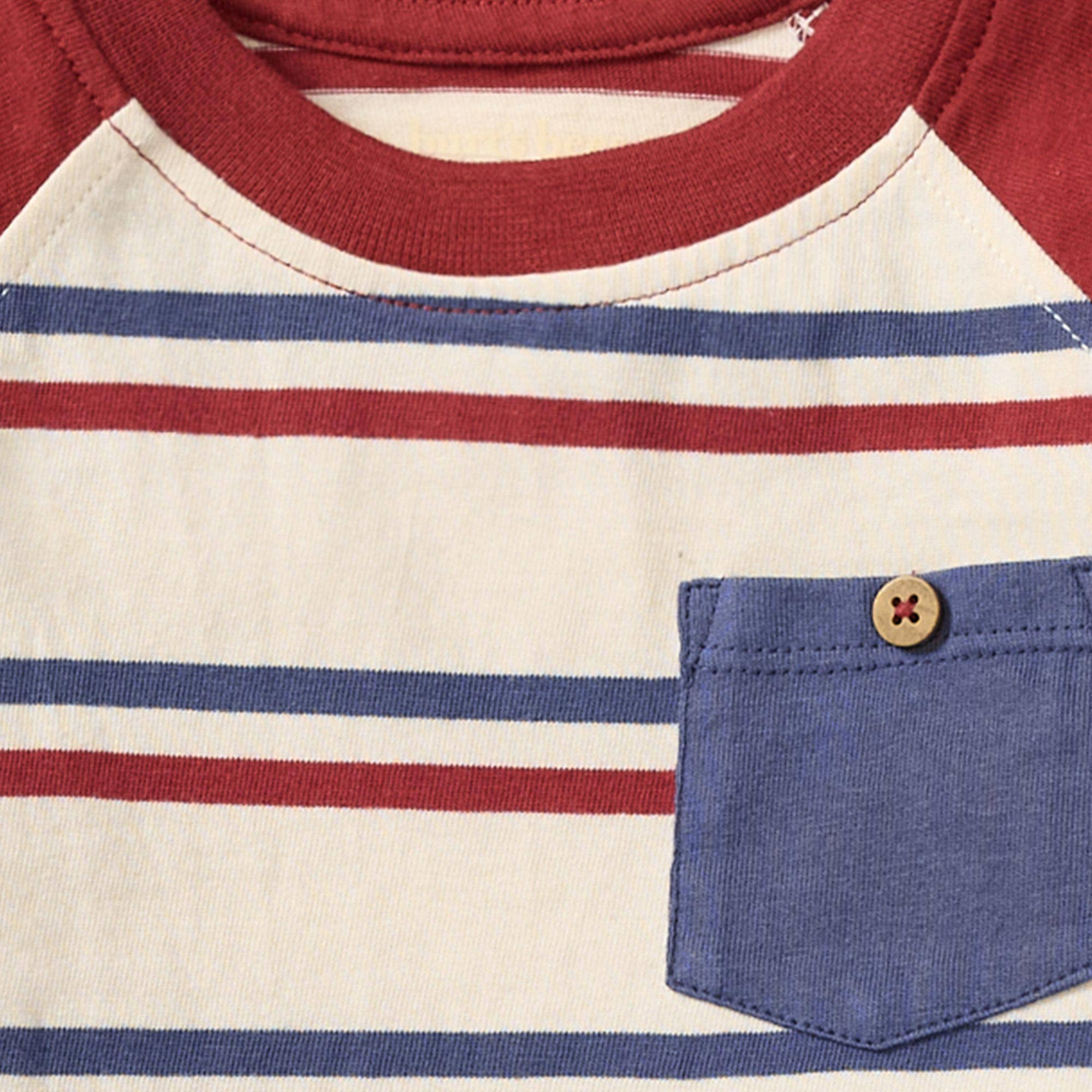 USA Stripe Boy Tee & Shorts Set | Red/Blue
