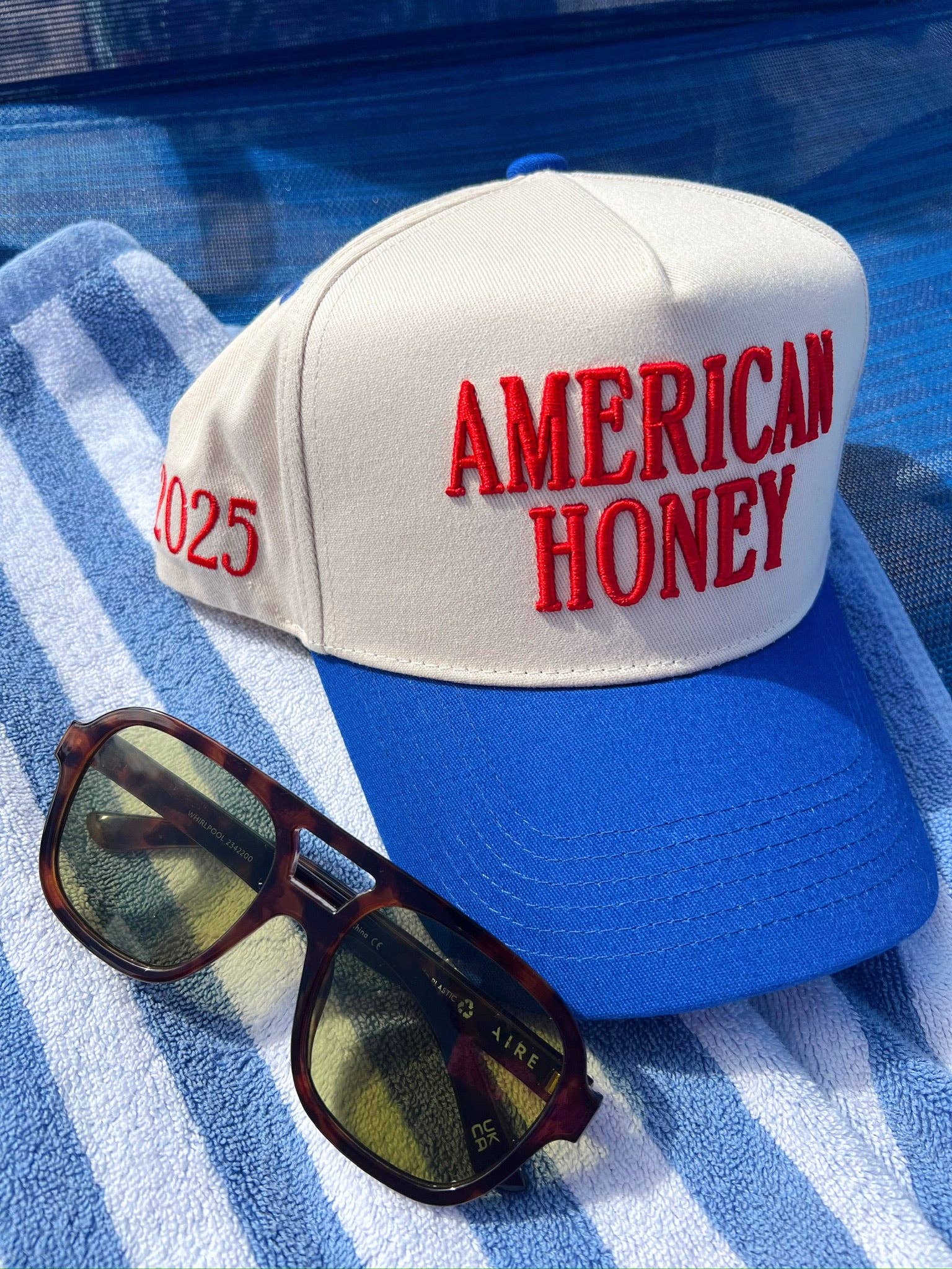 KENZKUSTOMZ American Honey Trucker Hat | Red/Blue