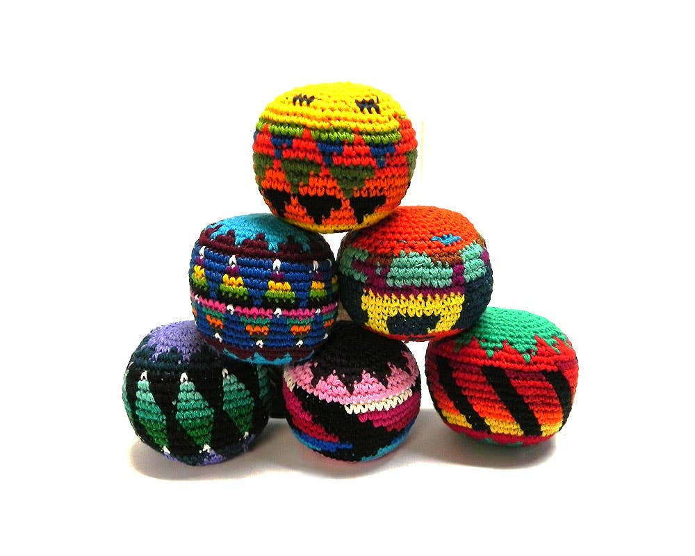 Crochet Hacky Ball Kick Sack Toy