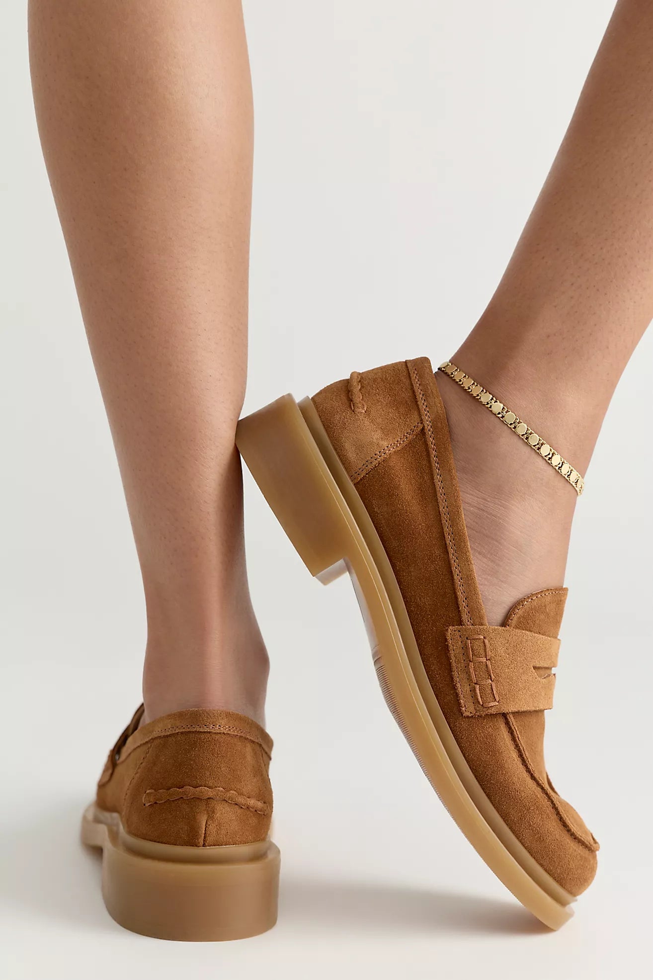 Lana Loafers | Luggage Suede