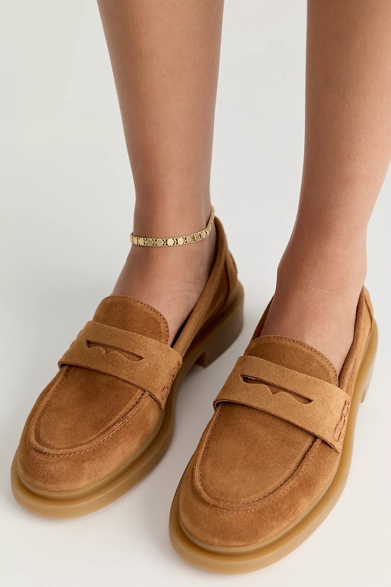 Lana Loafers | Luggage Suede