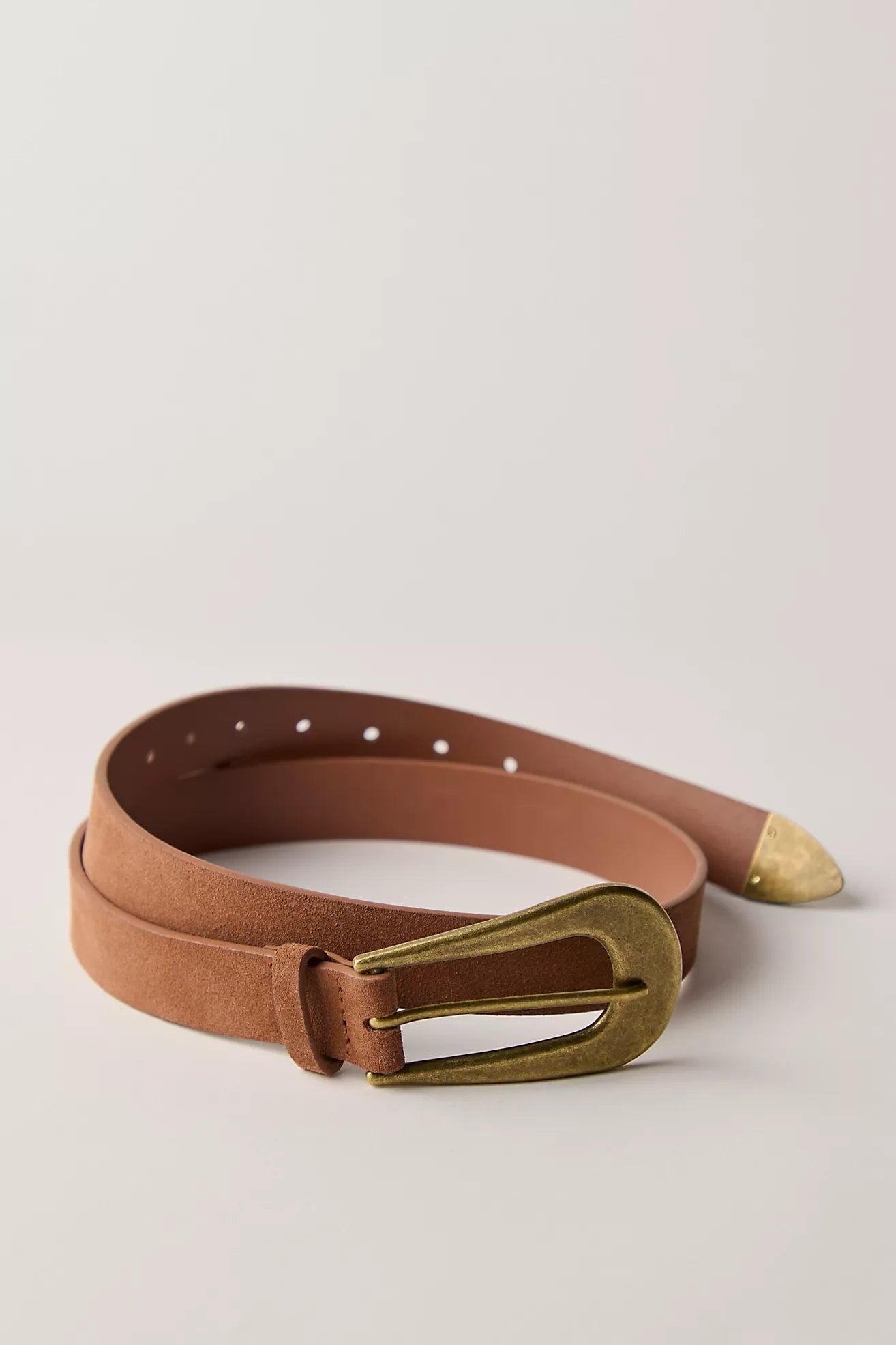 Cannon Suede Belt | Cognac