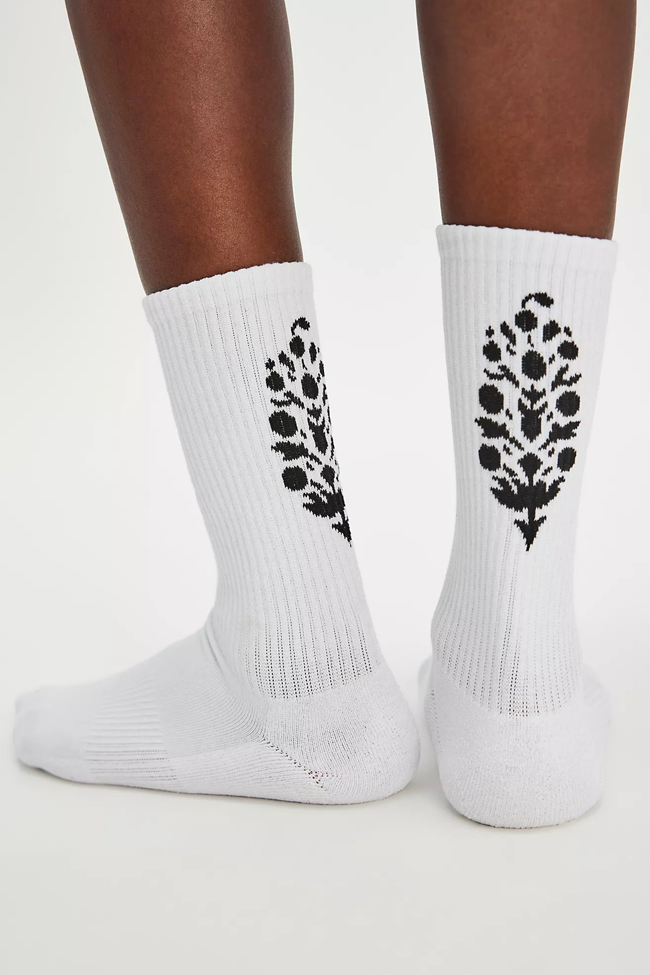 Last Lap Tube Socks | White/Black