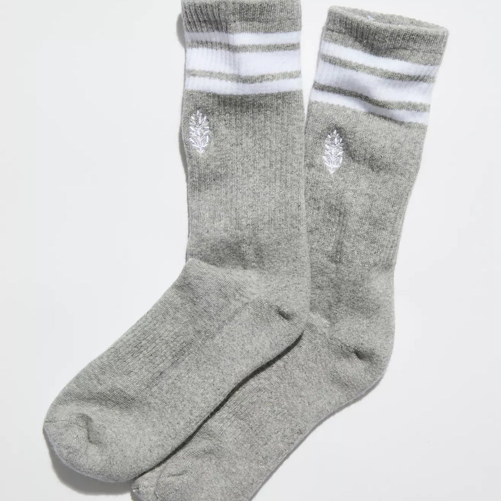 Movement Logo Stripe Tube Socks | Heather Grey