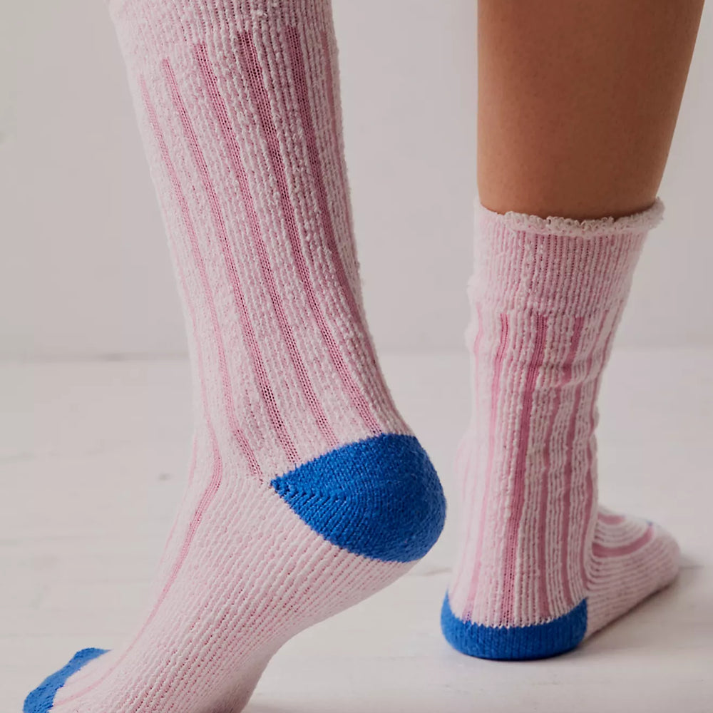 Plush Inside Out Crew Socks | Bubblegum