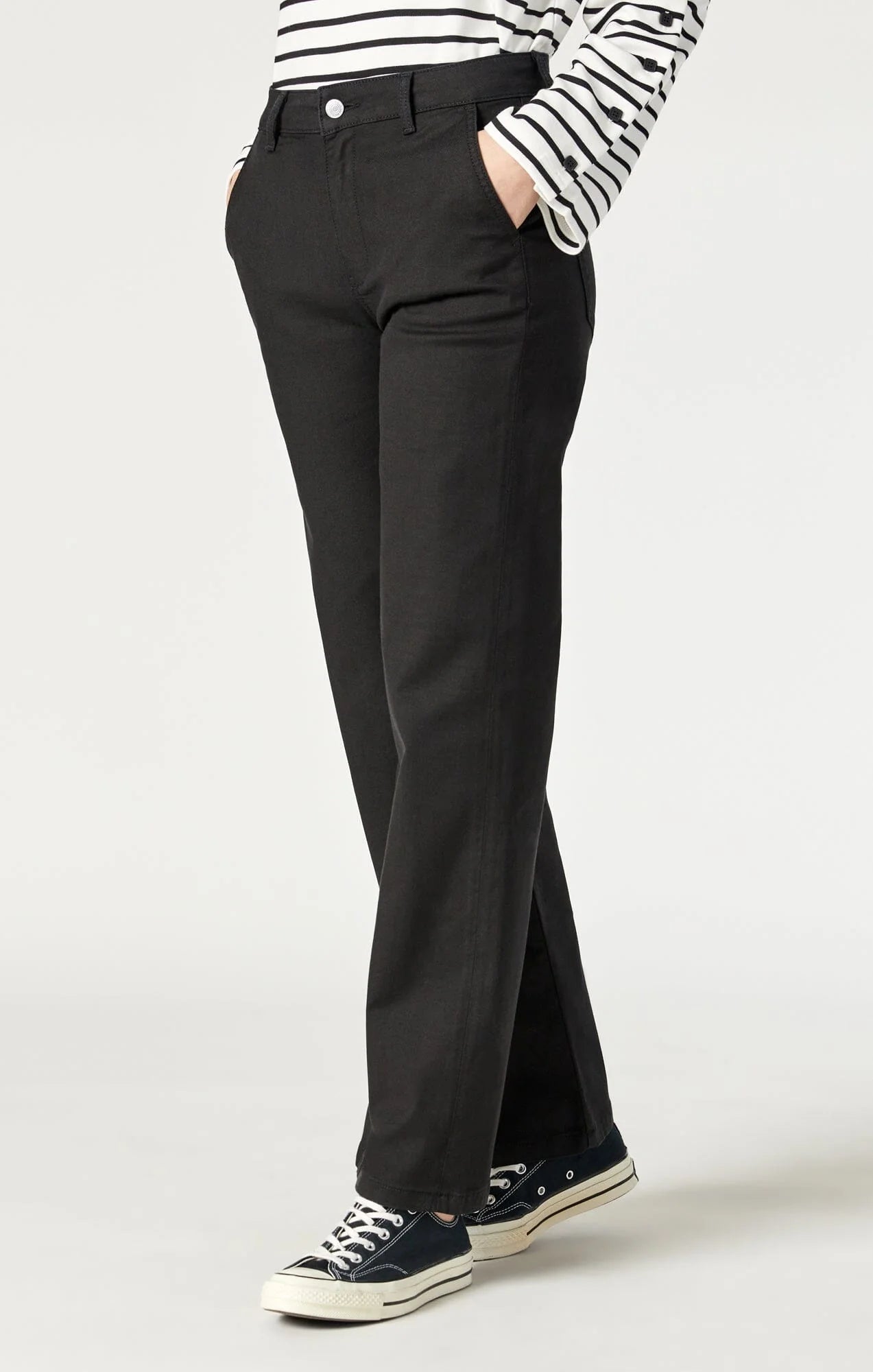 Miracle Wide Leg Pant | Black Luxe Twill