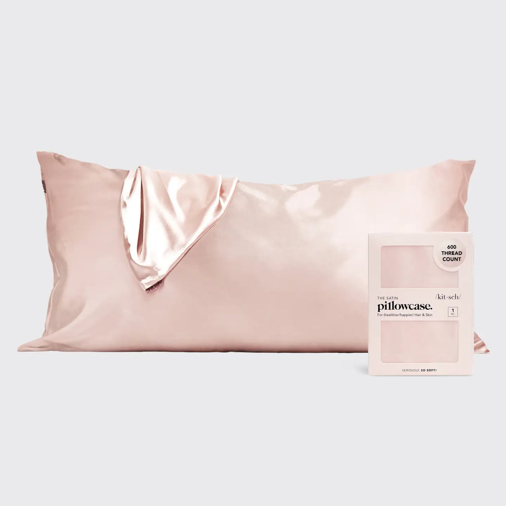 Satin King Pillowcase | Blush