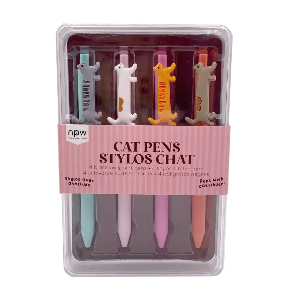 Cat Icon Pens 4 Pack