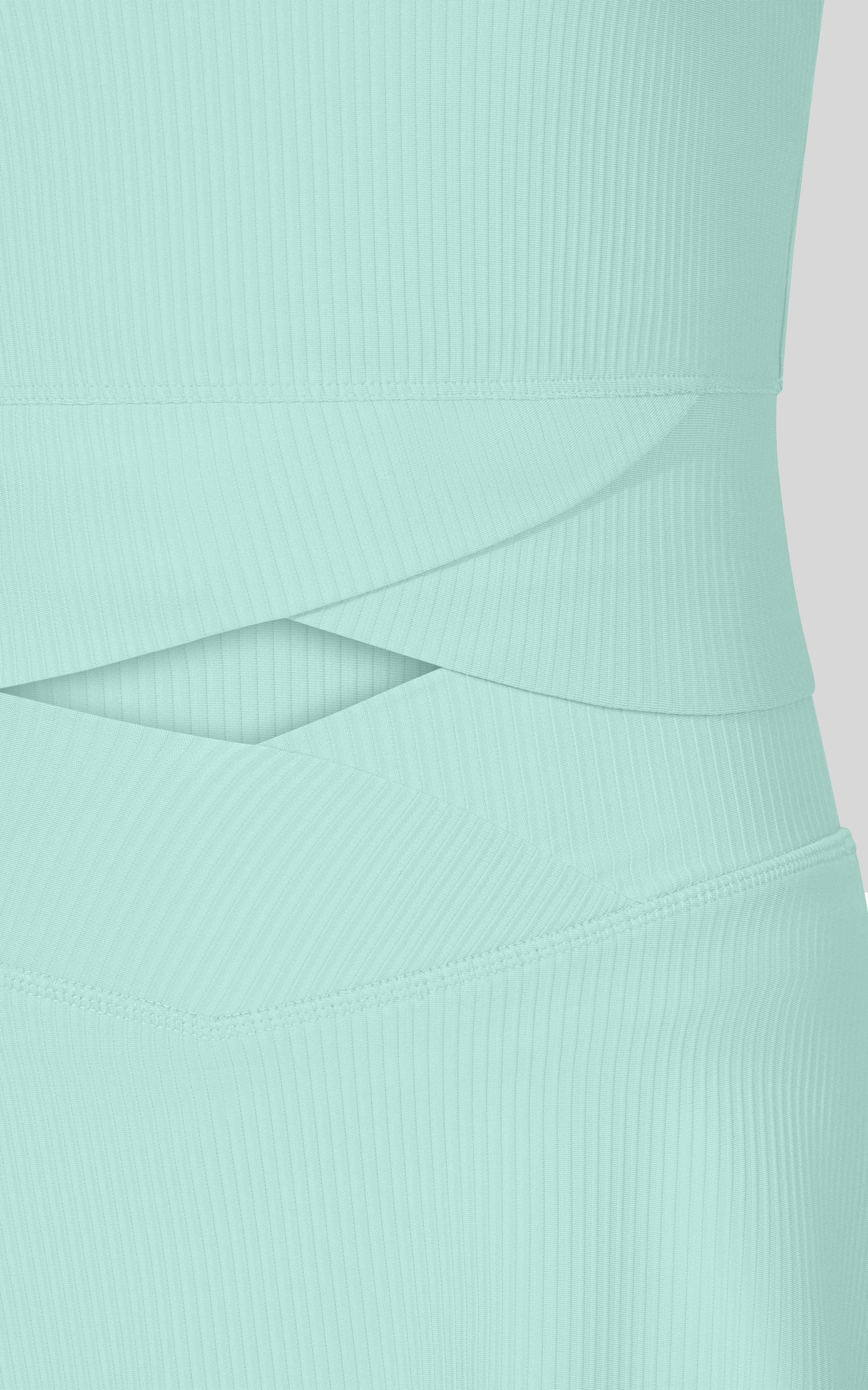 Little Girl Rib Marie Crossover Top and Skort Set | Oceantide