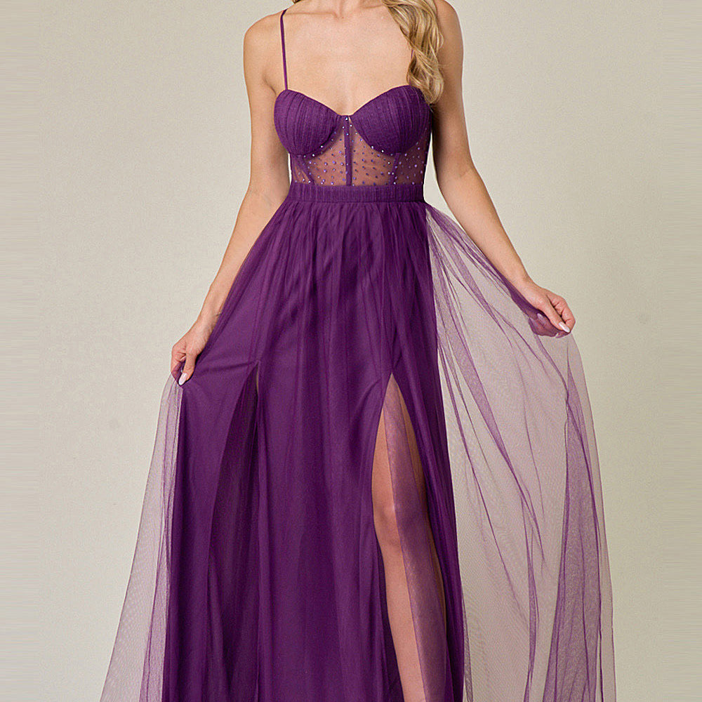 Prom Dress MF21081 | Eggplant