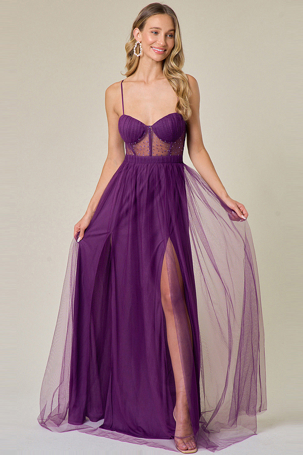 Prom Dress MF21081 | Eggplant