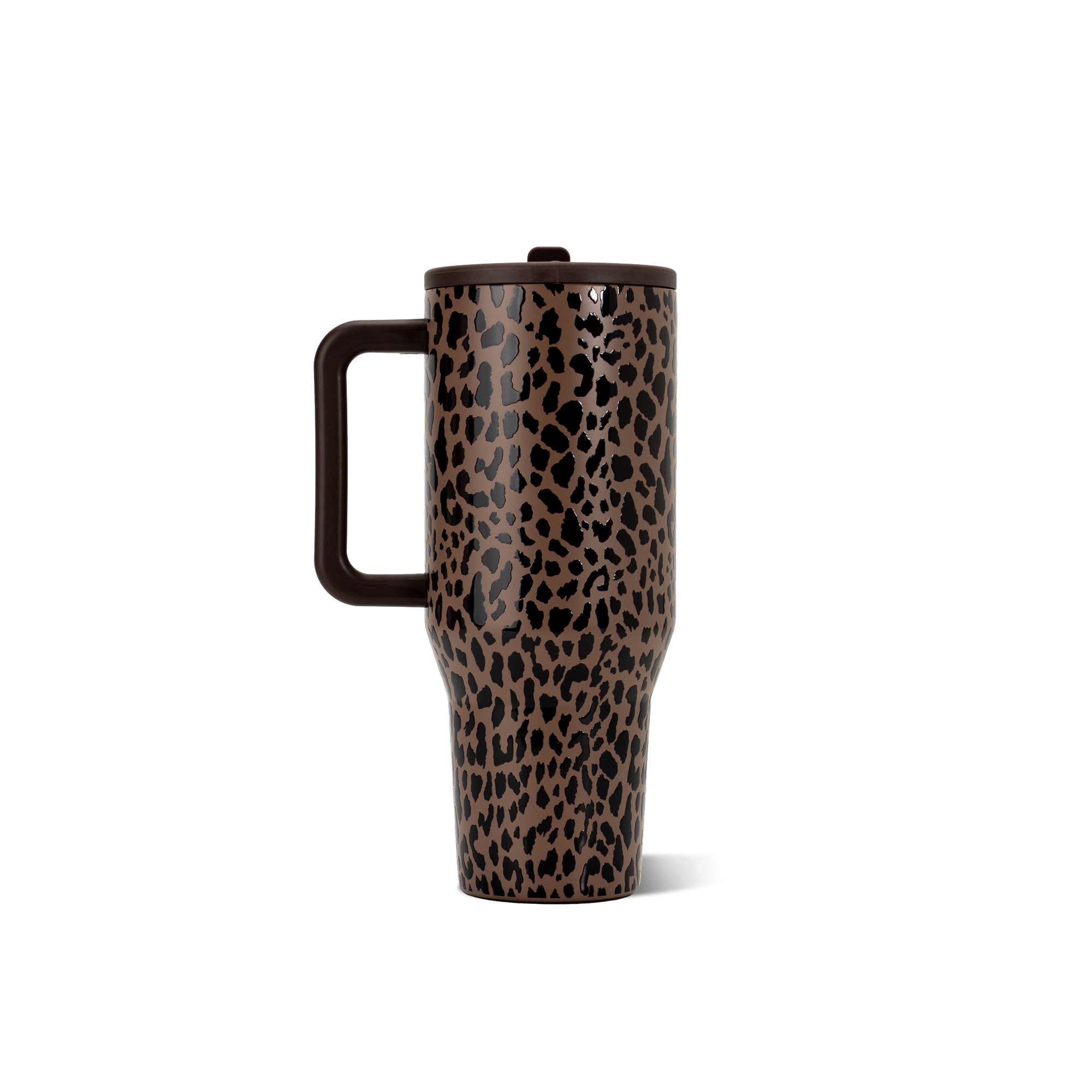 HydroJug 32 oz Traveler Tumbler | Brown Leopard