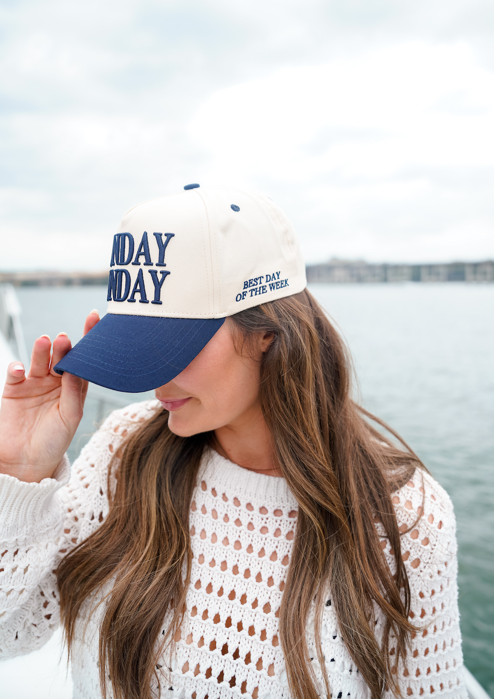 KENZKUSTOMZ Sunday Funday Vintage Trucker Hat | Navy
