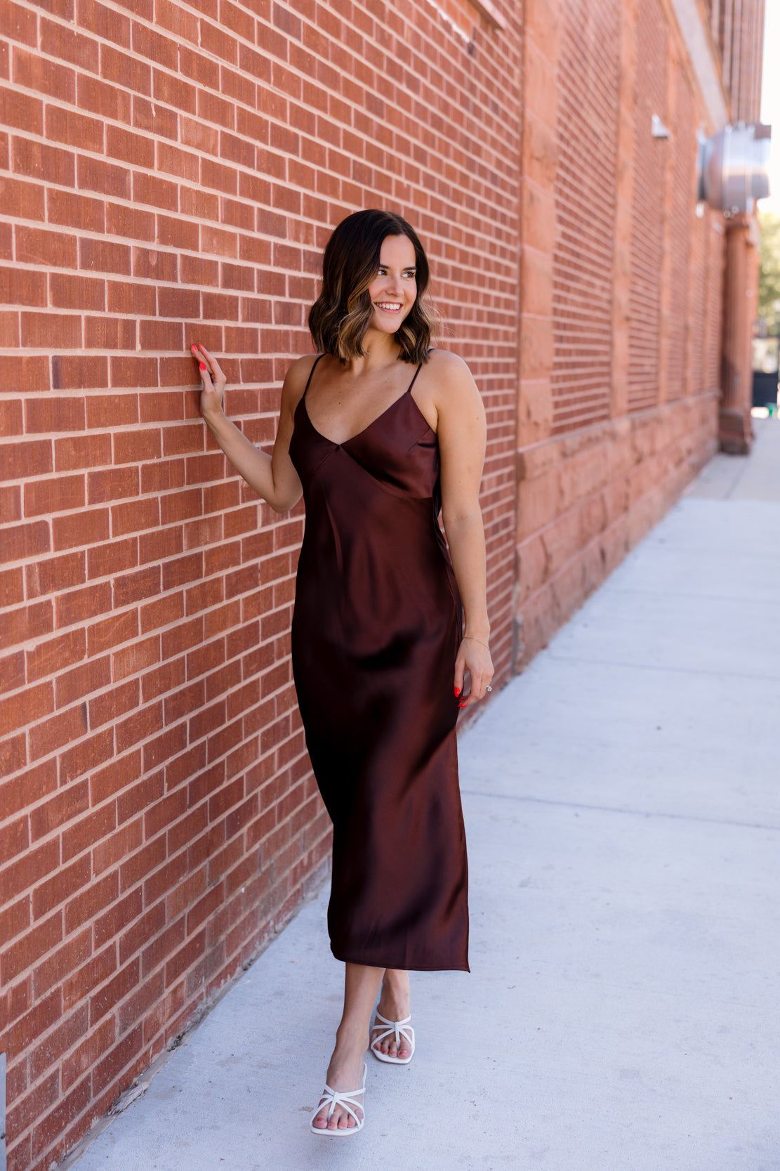 Isabella Tank Midi Dress | Chestnut