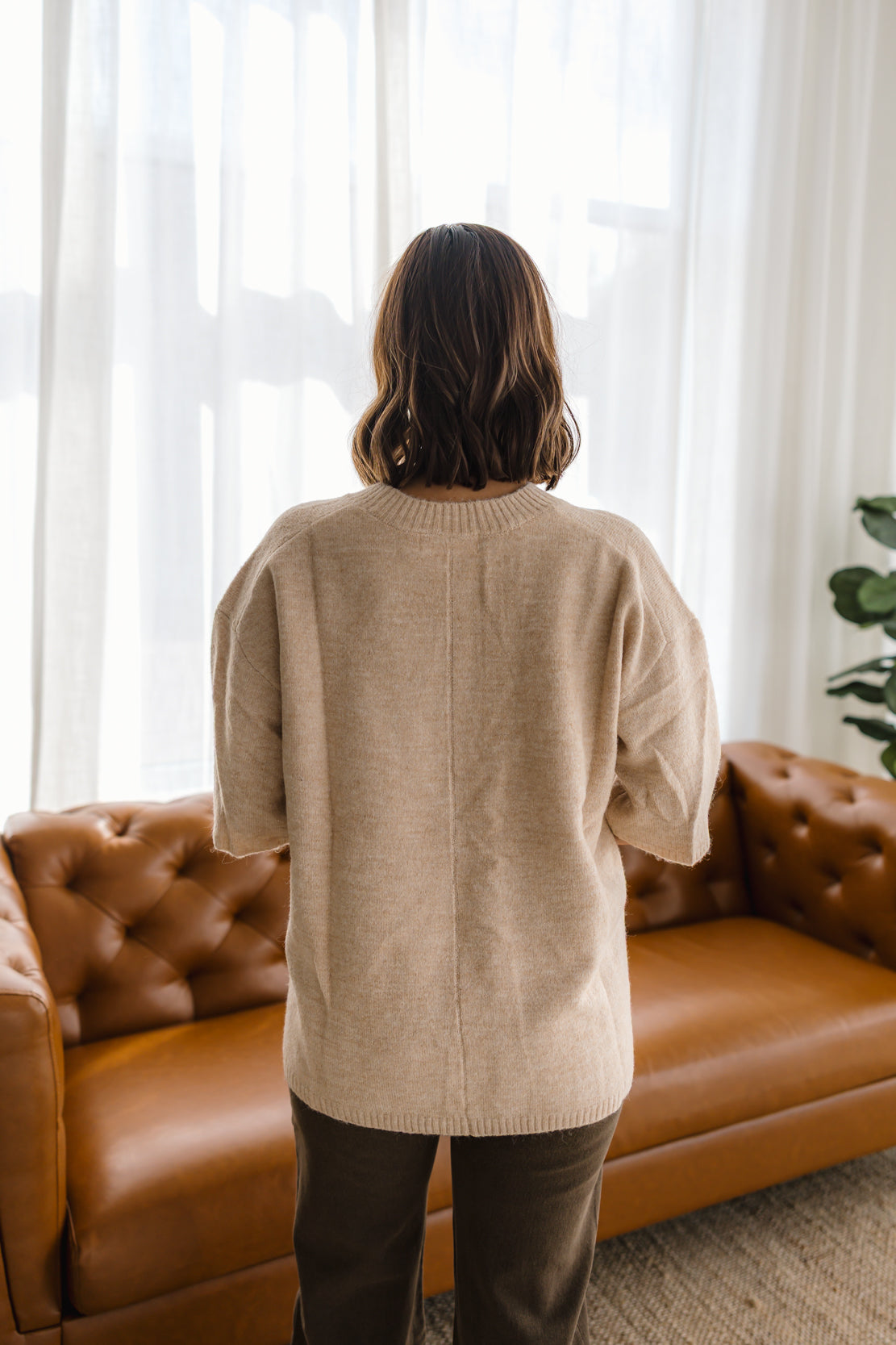 Margot Sweater Tee | Pearl Melange
