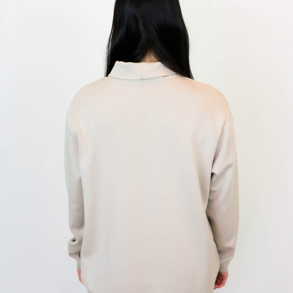 
                      
                        Tia Mock Neck Top | Taupe
                      
                    