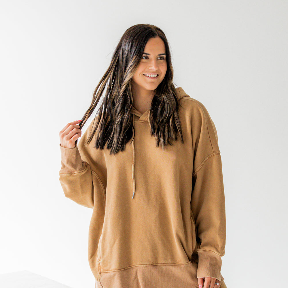 
                      
                        Sprint To The Finish Hoodie | Camel
                      
                    