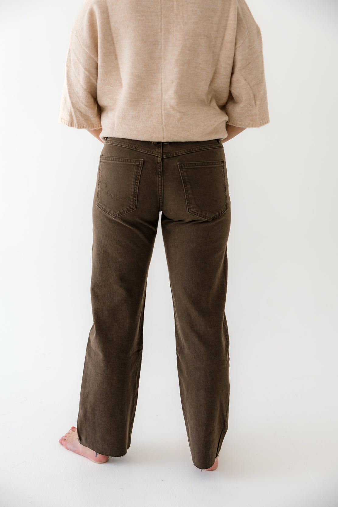 We The Free Risk Taker Mid Rise Straight Jeans | Workwear Brown