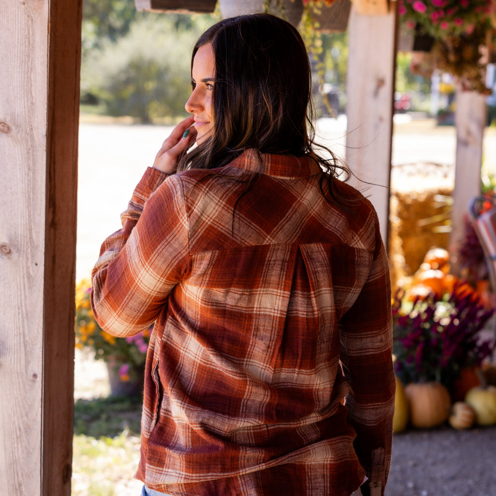 
                      
                        Barry Plaid Shirt | Ginger Spice
                      
                    