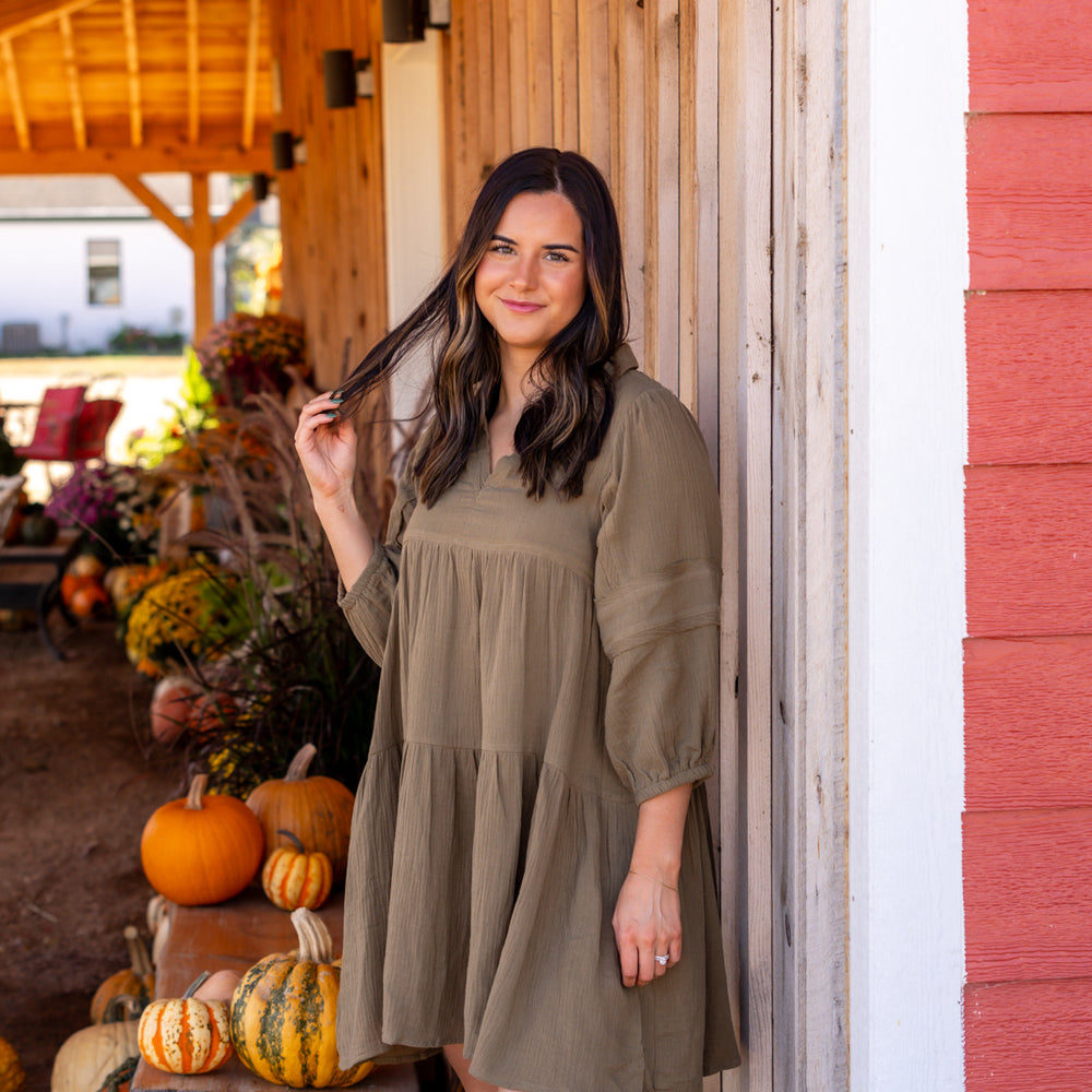 Hailey Mini Dress | Ash Olive