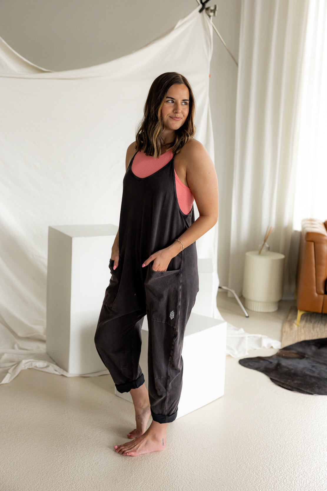 Hot Shot Onesie | Washed Black