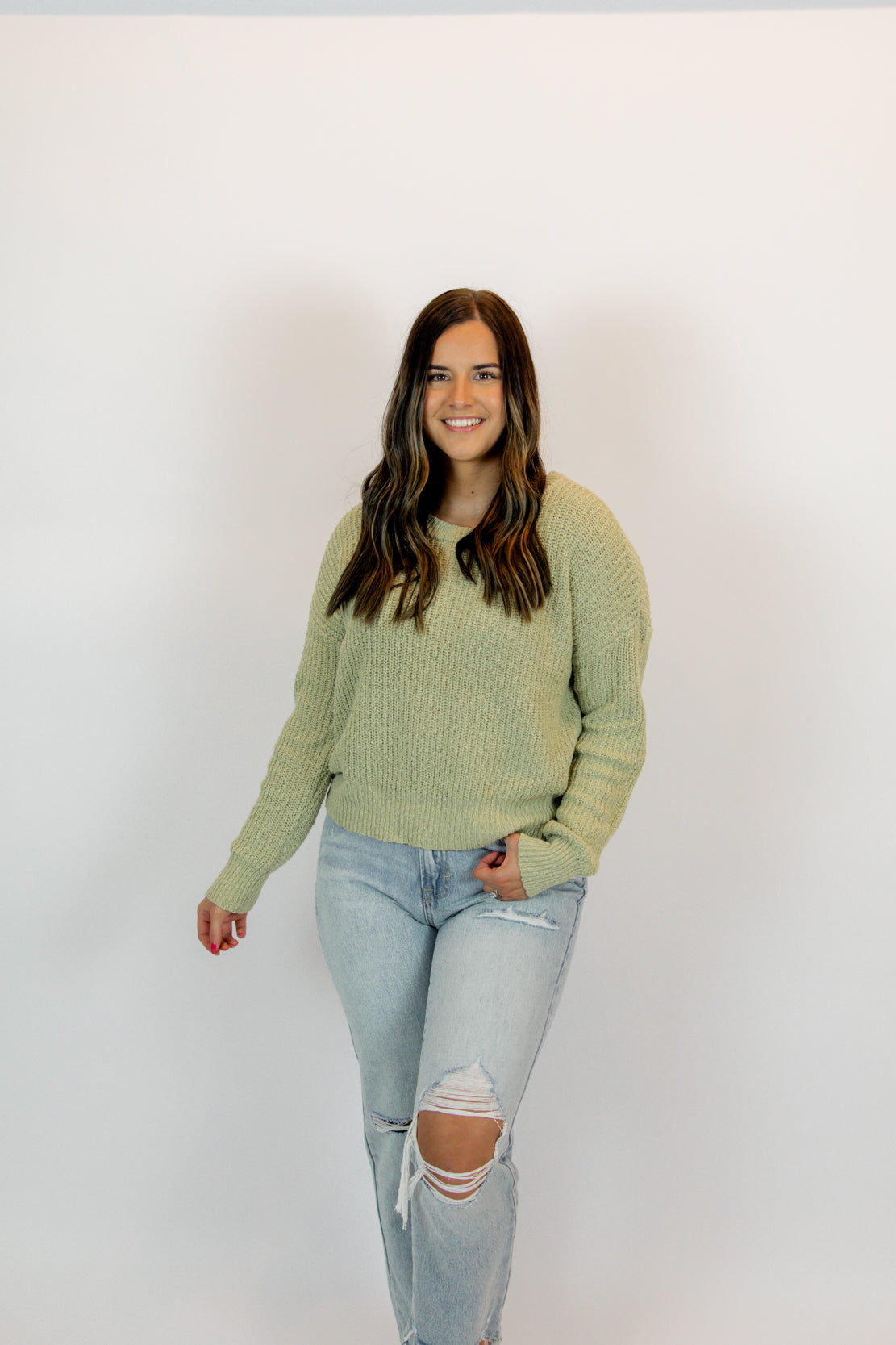 Tiana Pullover Sweater | Pistachio