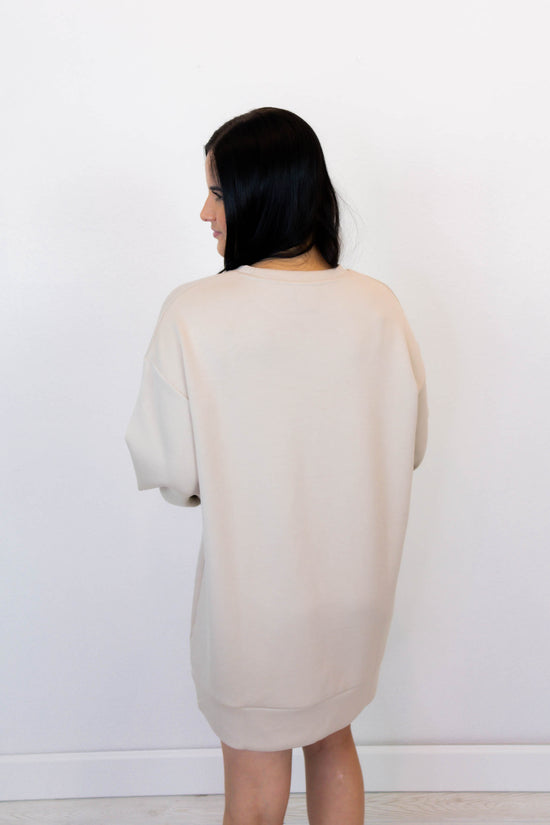 Megan Long Sleeve Dress | Taupe