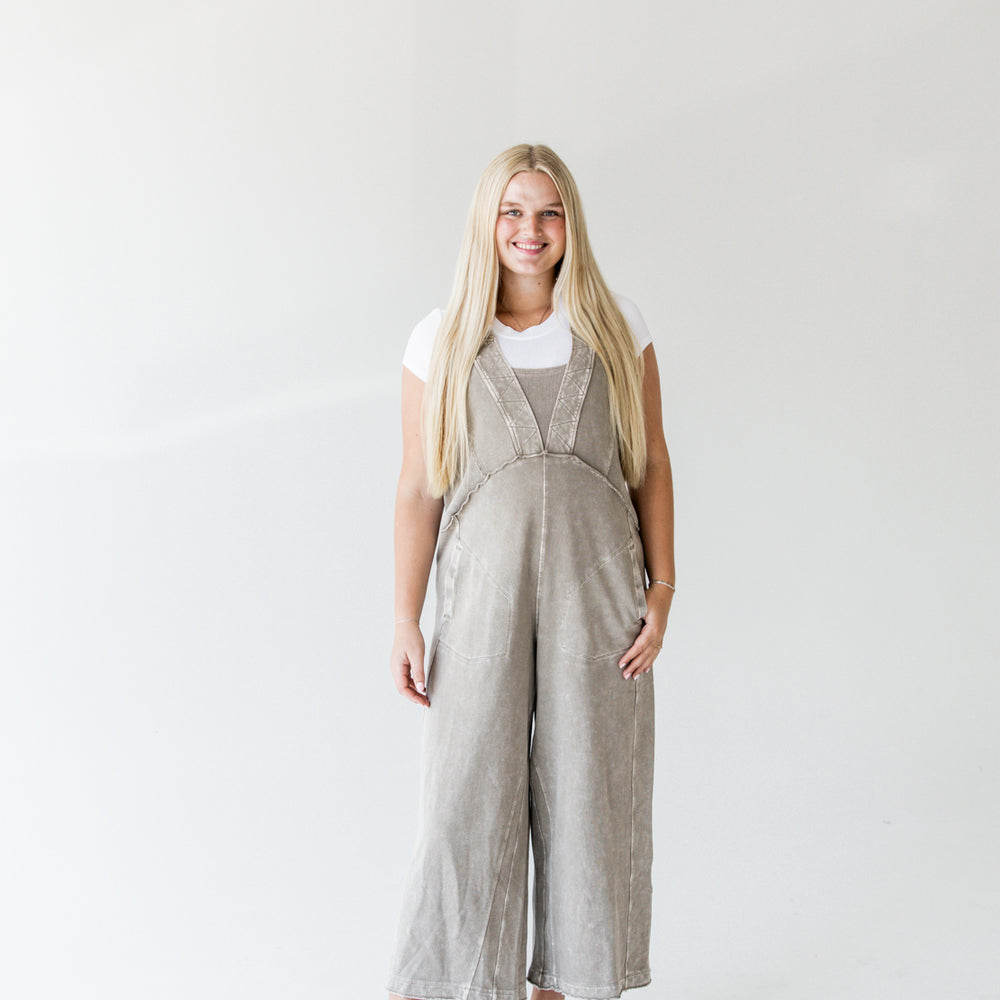 
                      
                        Terry Knit Jumpsuit | Mushroom
                      
                    